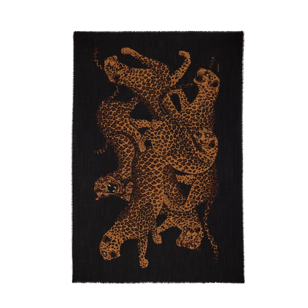 Saint Laurent leopard stole