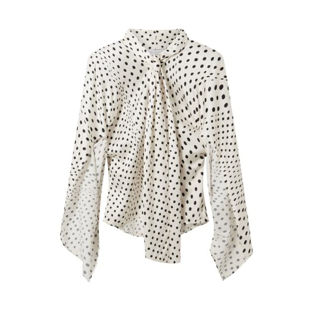 Stella McCartney polka dot Tie-neck blouse