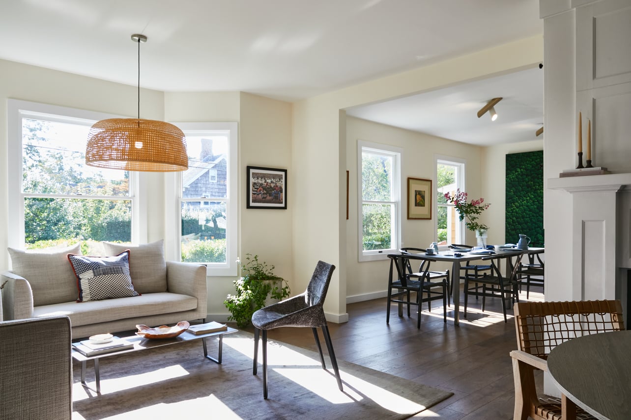 Main House living and dining area at The Roundtree