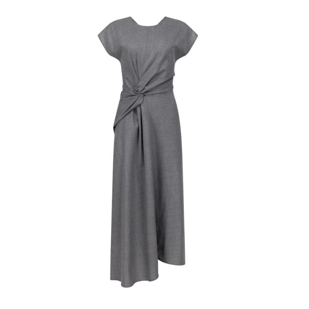 Victoria Beckham grey Aria midi dress