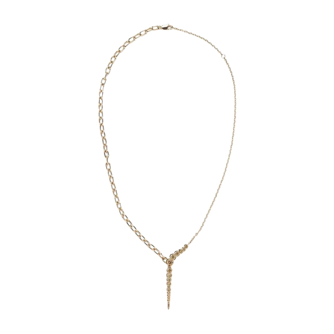 Ara Vartanian 18k white gold necklace with brown diamond
