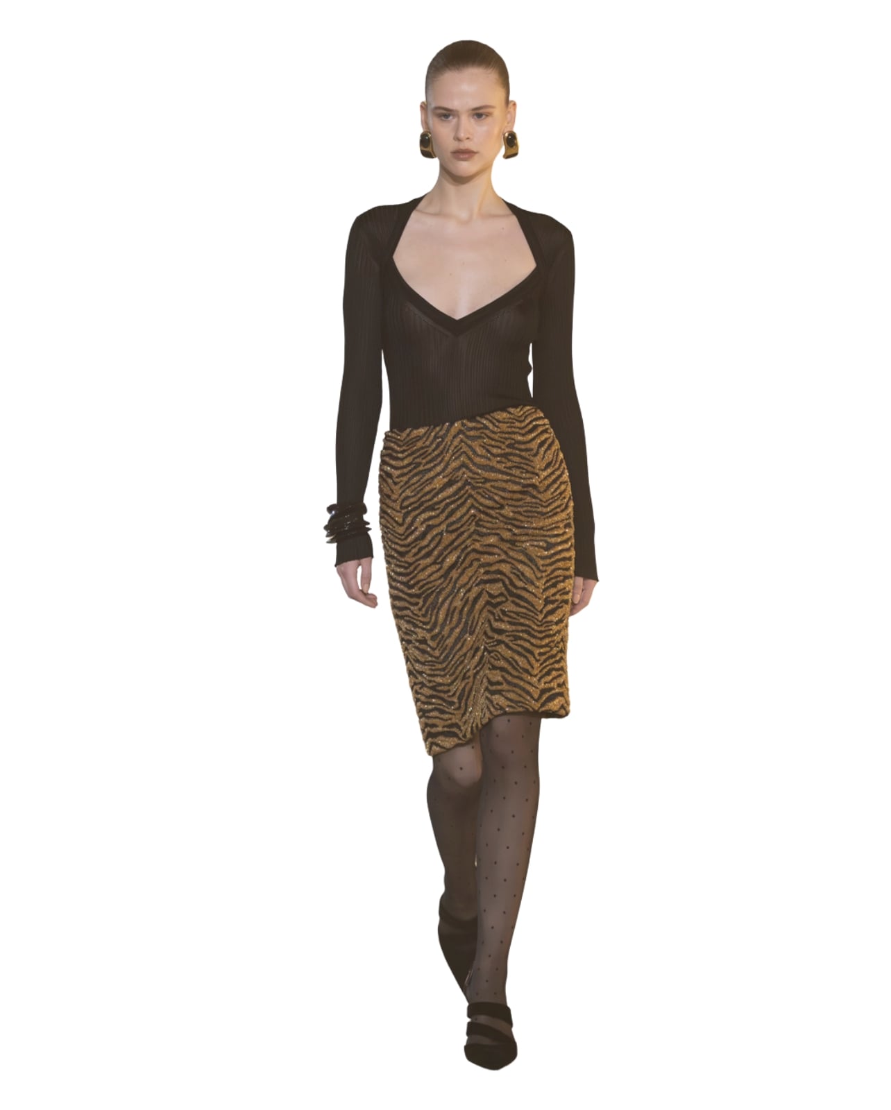 Balmain animal-print Fall/Winter skirt
