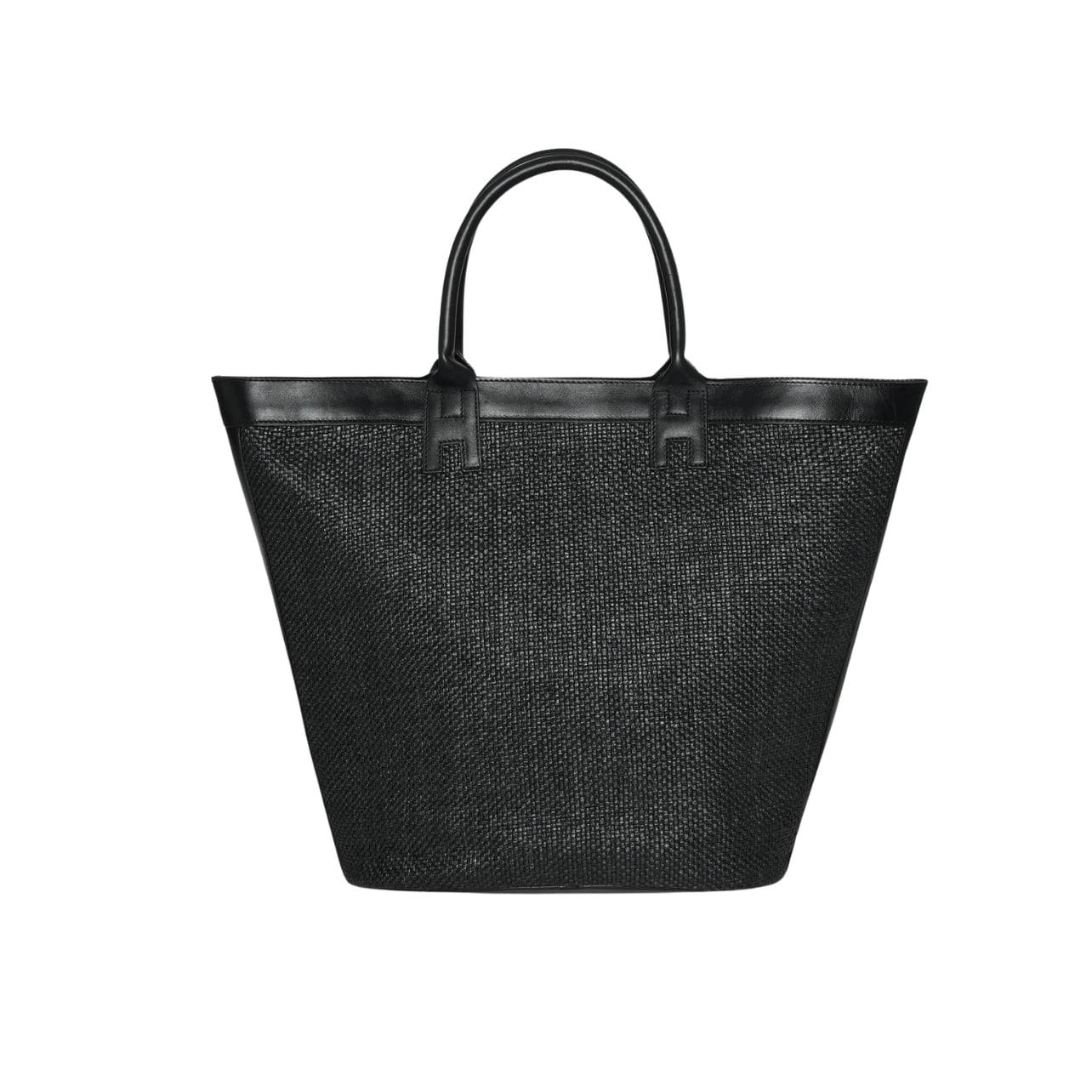 Haremlique Istanbul black Halas Raffia Beach Bag