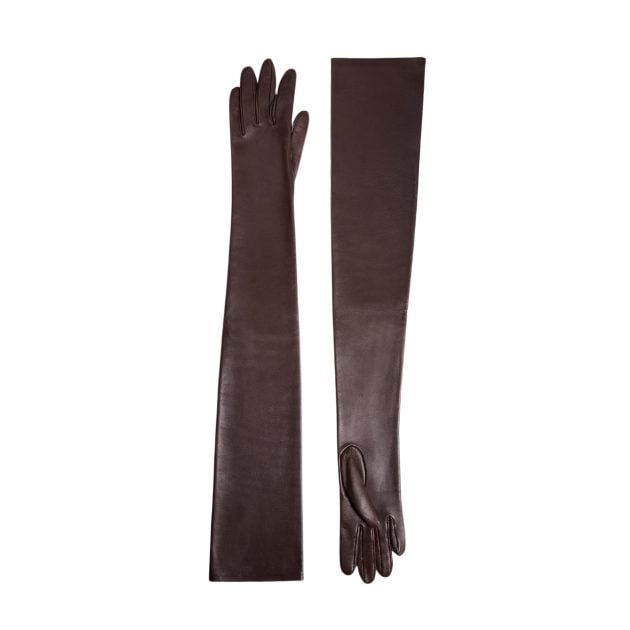 Khaite Remo long leather gloves