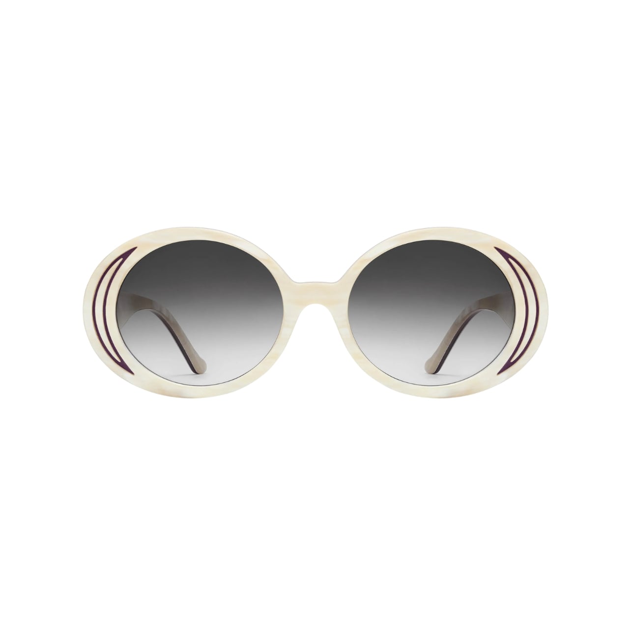 Morgenthal Frederics Aurora Horn white sunglasses