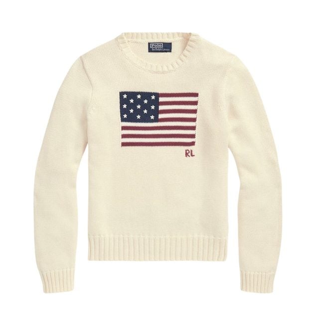 Polo Ralph Lauren Flag Cotton Crewneck Sweater