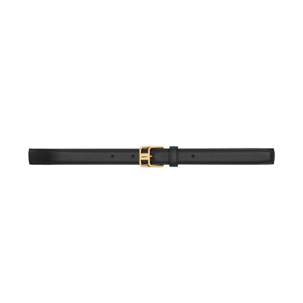 Saint Laurent Cassandre double-buckle belt