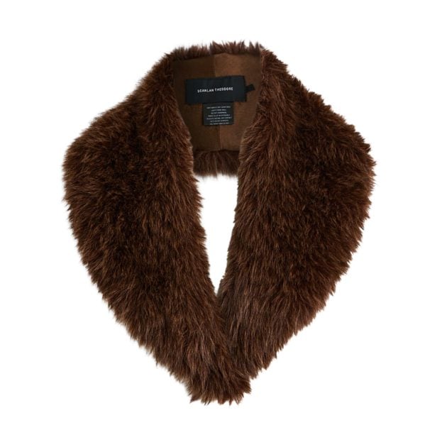 Scanlan Theodore brown faux fur collar