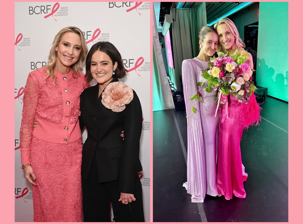 Two different pictures of women side by side