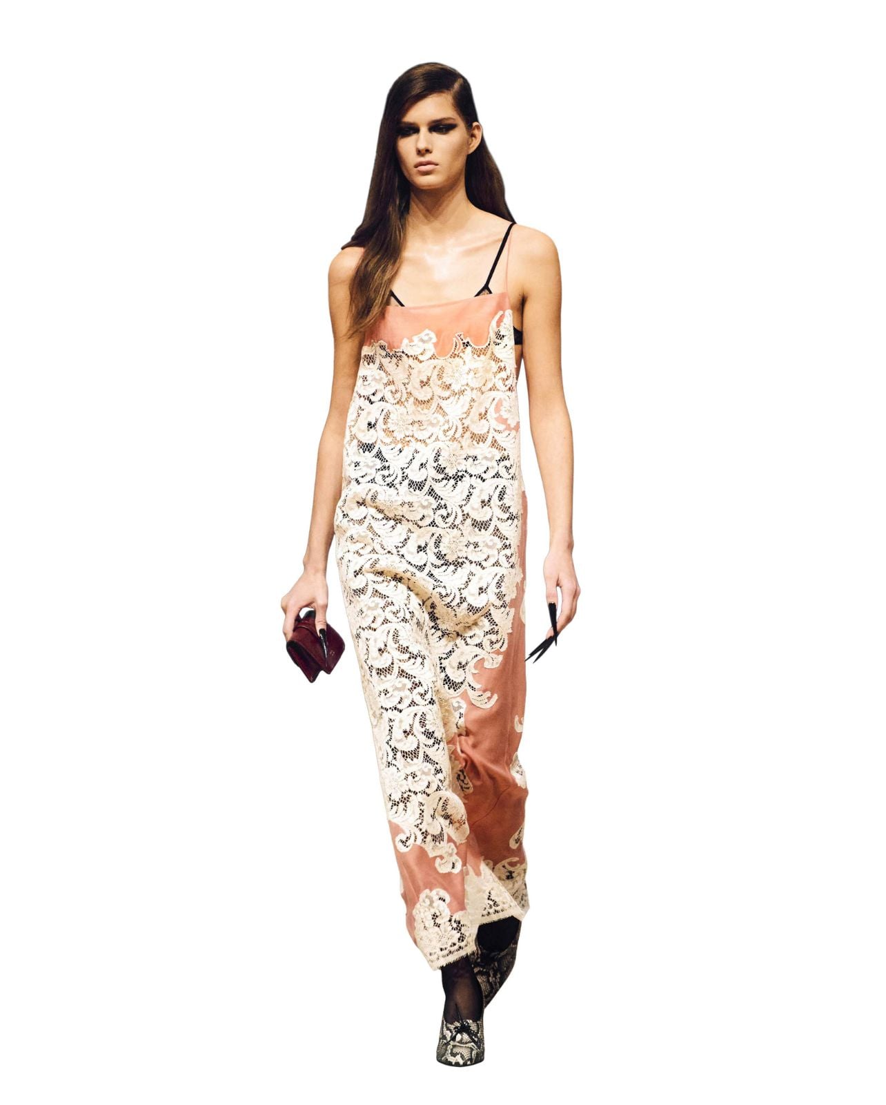 Khaite white lace dress Fall/Winter runway look