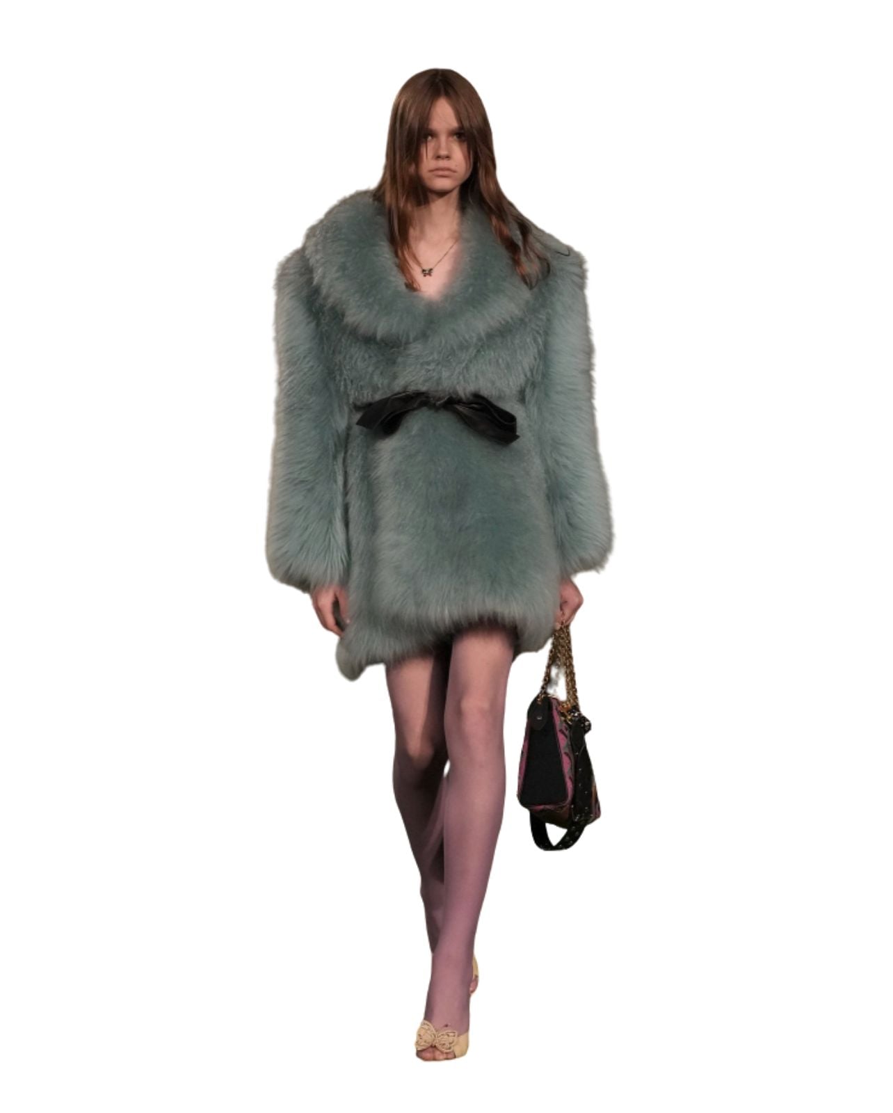 Valentino Garavani Fall/Winter runway look with s fur jacket