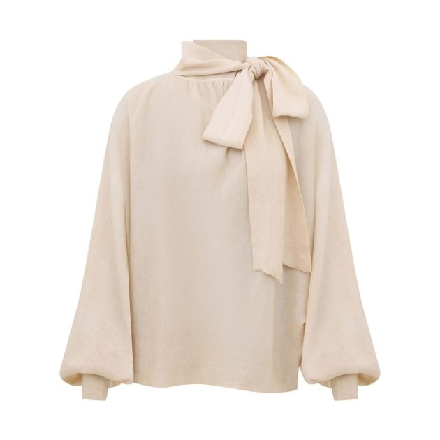 Zimmermann Merino tie-neck blouse