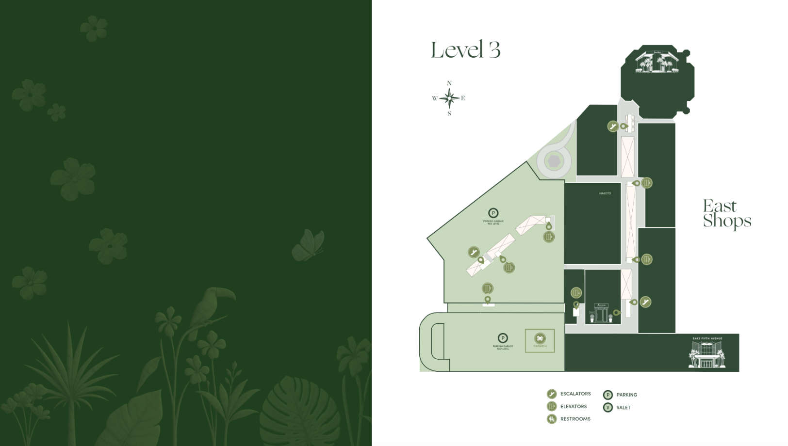 Bal Harbour Shops map, Level 3
